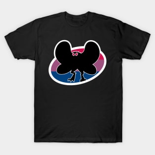 Bisexual Mothman Cryptid Pride T-Shirt